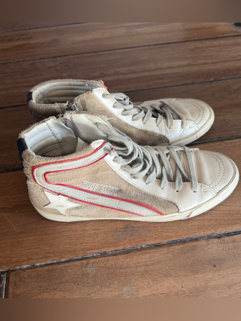 Golden Goose Suede and Leather Slide Sneakers - Picture 6 of 12